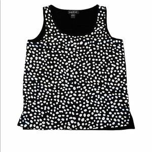 Dressy Polka Dot Tank